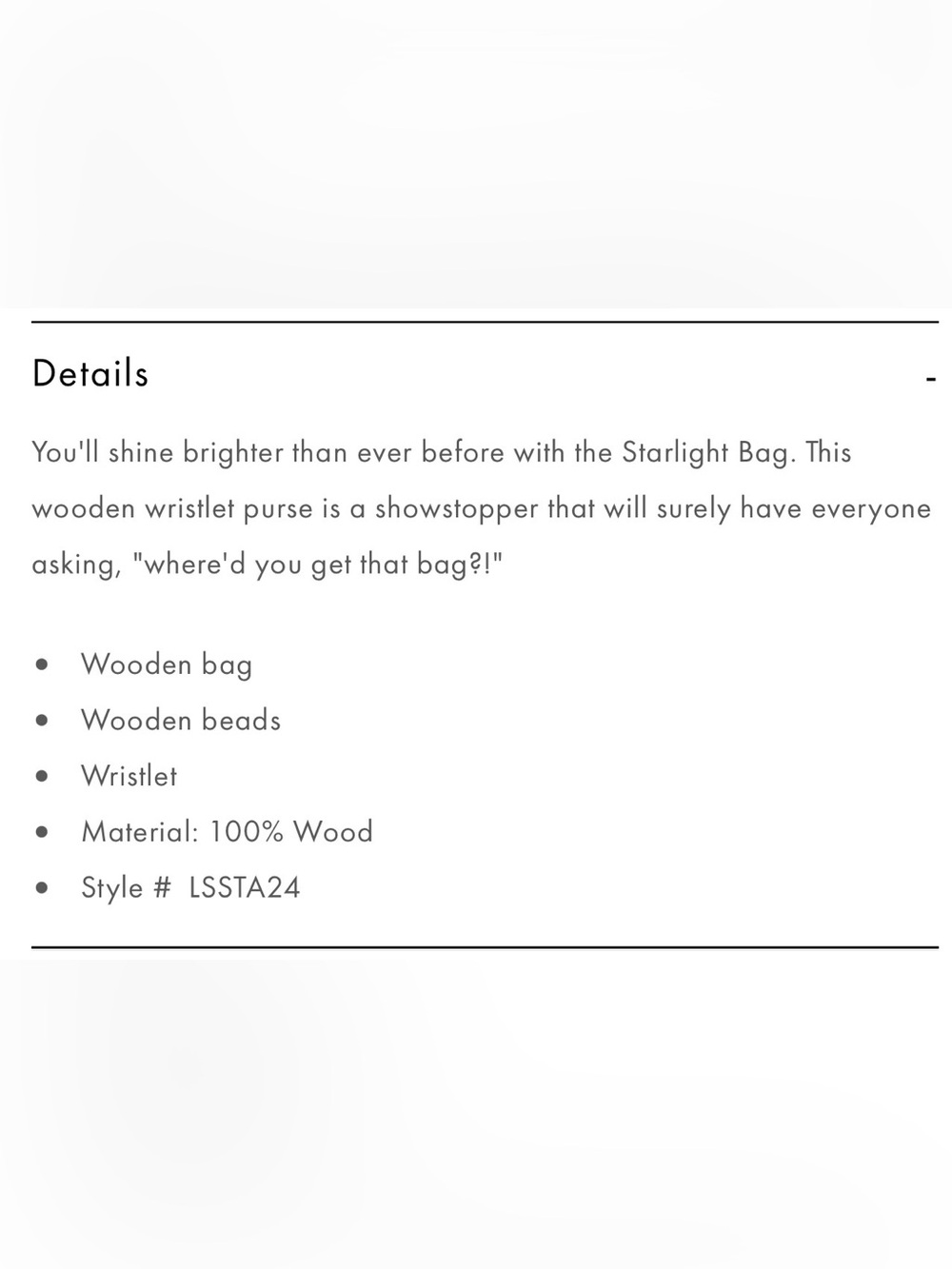 ⭐️l*space Black “starlight” Fan-Shape Mini Bag - Picture 4 of 8